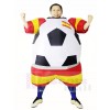 Monde Coupe Espagne Football Football Joueur Gonflable Halloween Noël Les costumes pour Adultes