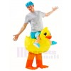 Jaune canard Porter moi Balade sur Gonflable Halloween Noël Les costumes pour Adultes