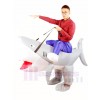 Balade sur Requin Gonflable Halloween Noël Les costumes pour Adultes
