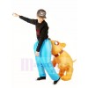 Mordant Bouledogue Les morsures Hommes Gonflable Halloween Noël Les costumes pour Adultes