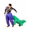 Porter Mordant Alligator Crocodile Les morsures Gonflable Halloween Noël Les costumes pour Adultes