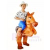 marron Cheval Porter moi Balade sur Gonflable Halloween Noël Les costumes pour Adultes