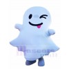 Un clin d'oeil blanc Fantôme Esprit Mascotte Les costumes Halloween