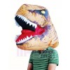 jurassique Monde Gonflable Dinosaure Tyrannosaure Rex Masque Coiffures Seulement Halloween Noël 