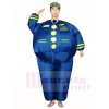 Bleu Marine Capitaine Pilote Gonflable Halloween Noël Les costumes pour Adultes