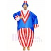 américain NOUS Drapeau Oncle Sam Indépendance journée Gonflable Halloween Coup Up Les costumes pour Adultes
