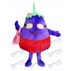 Purple aubergine mère légume mascotte Costume plante alimentaire