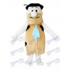 Fred Flintstone Costume de mascotte sauvage de l'âge de pierre moderne brun