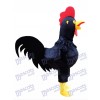 Noir Coq Coq Mascotte Costume Animal