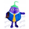 Purple Aubergine Père Costume De Mascotte De Légumes Plante Alimentaire