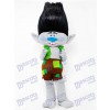 Trolls garçon branche mascotte Costume branche de cheveux noirs Cartoon