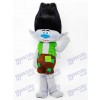 Trolls garçon branche mascotte Costume branche de cheveux noirs Cartoon