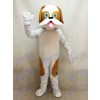 Costume de mascotte de chien tacheté