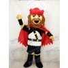 Costume de mascotte Viking pirate rouge