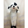 Costume adulte mascotte chien noir et blanc Animal