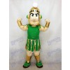 Costume de mascotte Sparty vert et or Spartan Trojan Knight Costume de fantaisie Carnaval