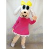 Femme Chien En Fuchsia Robe Mascotte Costume Animal