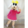 Femme Chien En Fuchsia Robe Mascotte Costume Animal