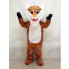 Costume de mascotte de tigre de barbe blanche