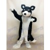 Costume de mascotte chien husky colley noir et blanc Animal