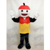 Costume de mascotte Sparky avec le chapeau rouge