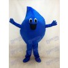 Costume de mascotte de goutte d'eau de mer bleu de goutte