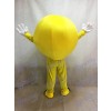 Costume Emoji Grinning heureux Smiley visage complet corps mascotte