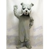 Costume de mascotte chien bulldog gris Bully