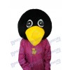 Costume de mascotte de tête de pingouin pleurant l'océan