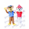 Paw Patrol Marshall et Chase Patte patrouille Costume de mascotte Anime de dessin animé