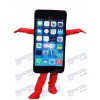 rouge Cellule Téléphone Pomme iPhone avec Un écran fissuré Mascotte Costume Pour la promotion