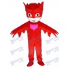 PJ Masks Amaya Owlette rouge Tenue Fille Mascotte Costume