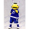 Costume de mascotte Thunderbug de Lightning de Tampa Bay Insecte de punaise de foudre noir et jaune