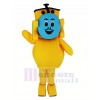 Jaune Thomas les Réservoir Moteur Chemin de fer Train Peluche Mascotte Costume Dessin animé