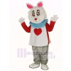 Pâques lapin dans T-shirt Mascotte Costume Dans pays des merveilles