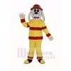 Nouveau Sparky la Feu Chien avec rouge Chapeau Mascotte Costume