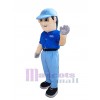 Homme costume de mascotte