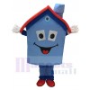 Costume de mascotte Blue Housing House Immobilier