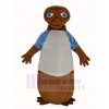 E.T. Extraterrestre avec blanc T-shirt Mascotte Costume