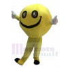 Costume Emoji Grinning heureux Smiley visage complet corps mascotte