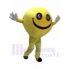 Costume Emoji Grinning heureux Smiley visage complet corps mascotte