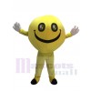 Costume Emoji Grinning heureux Smiley visage complet corps mascotte