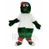 rouge Chapeau vert Monstre avec blanc T-shirt Mascotte Costume