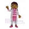 Doc McStuffins Docteur Dottie dans blanc Uniforme Mascotte Costume