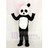 Panda avec Rose Chapeau Mascotte Costume Dessin animé