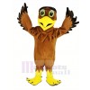 marron Aigle As Pilote Oiseau Mascotte Costume Animal