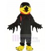 Noir Nuit faucon Mascotte Costume