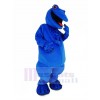 Bleu Lézard Mascotte Costume Animal