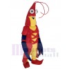 Crevette costume de mascotte