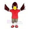 Cool rouge Aigle Mascotte Costume Animal